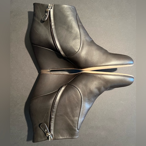 Salvatore Ferragamo Brown Leather Ankle Boot - Picture 3 of 10